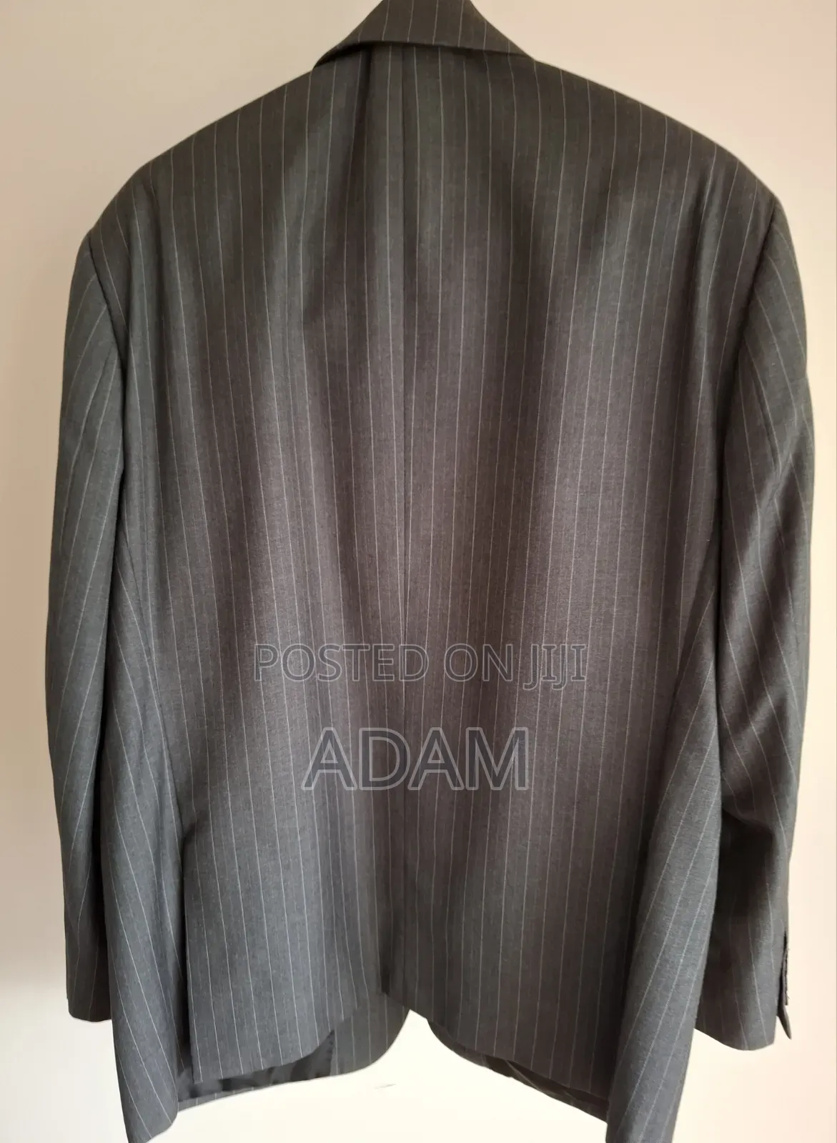 Men's Charcoal Grey Pinstripe Formal Blazer