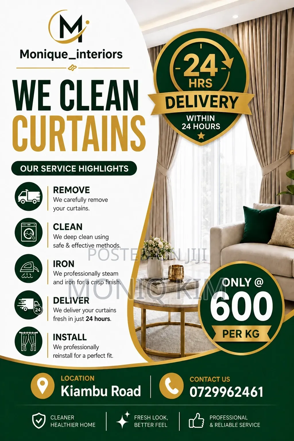 Curtains Cleaning Services