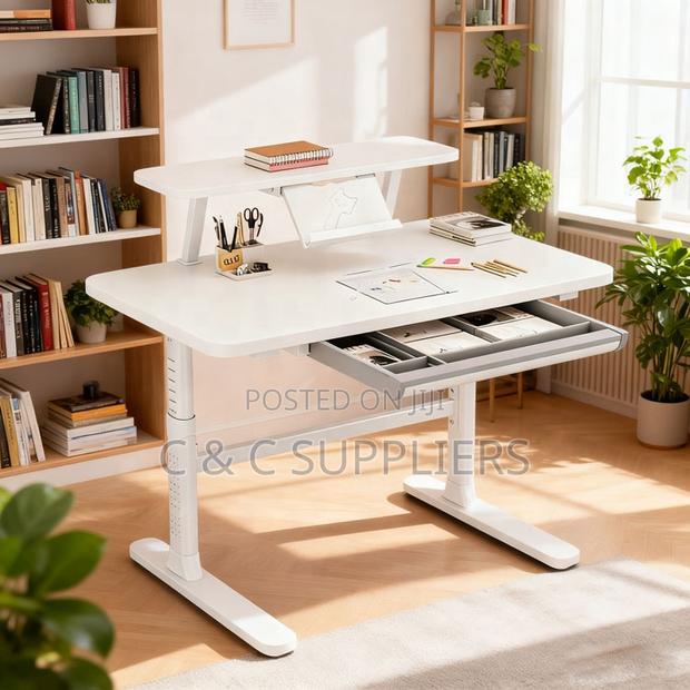 Imported Manual Adjustable Study Desk - thumbnail 2