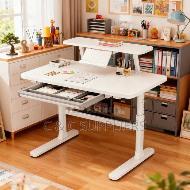 Imported Manual Adjustable Study Desk - thumbnail 4