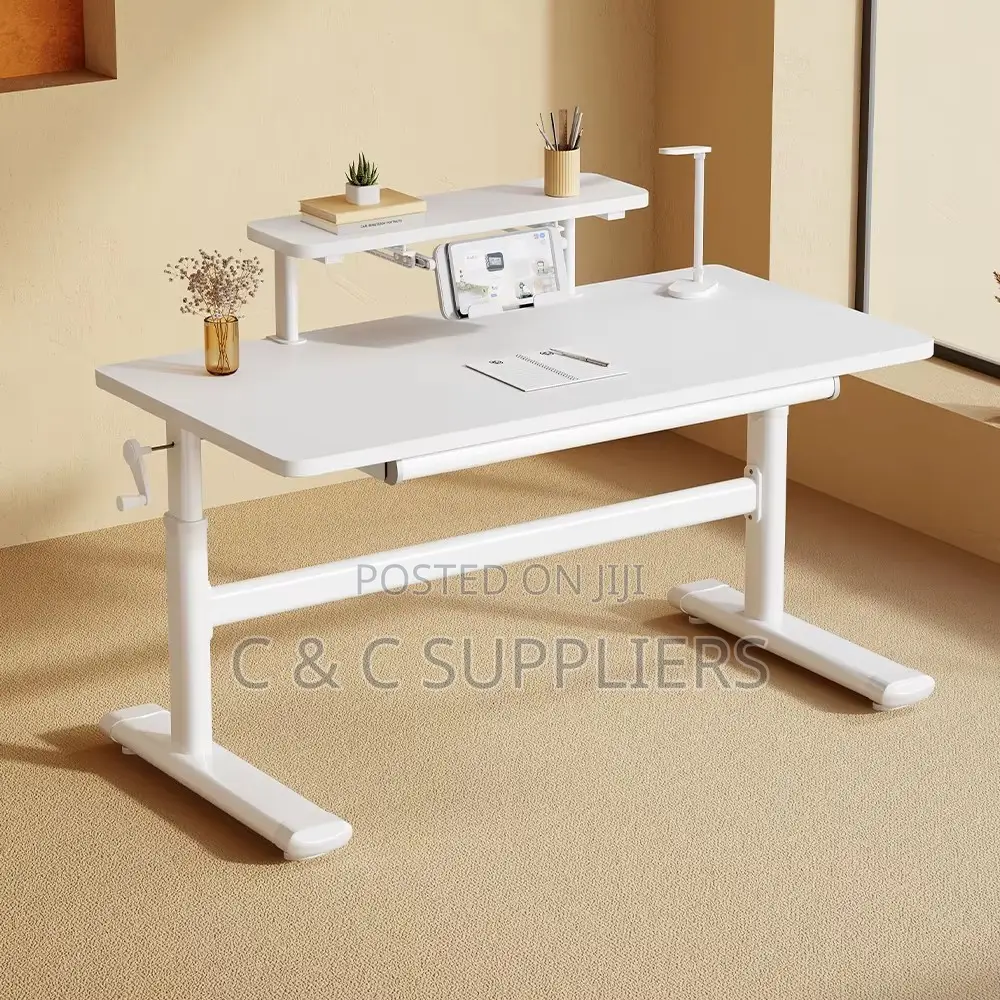 Imported Manual Adjustable Study Desk