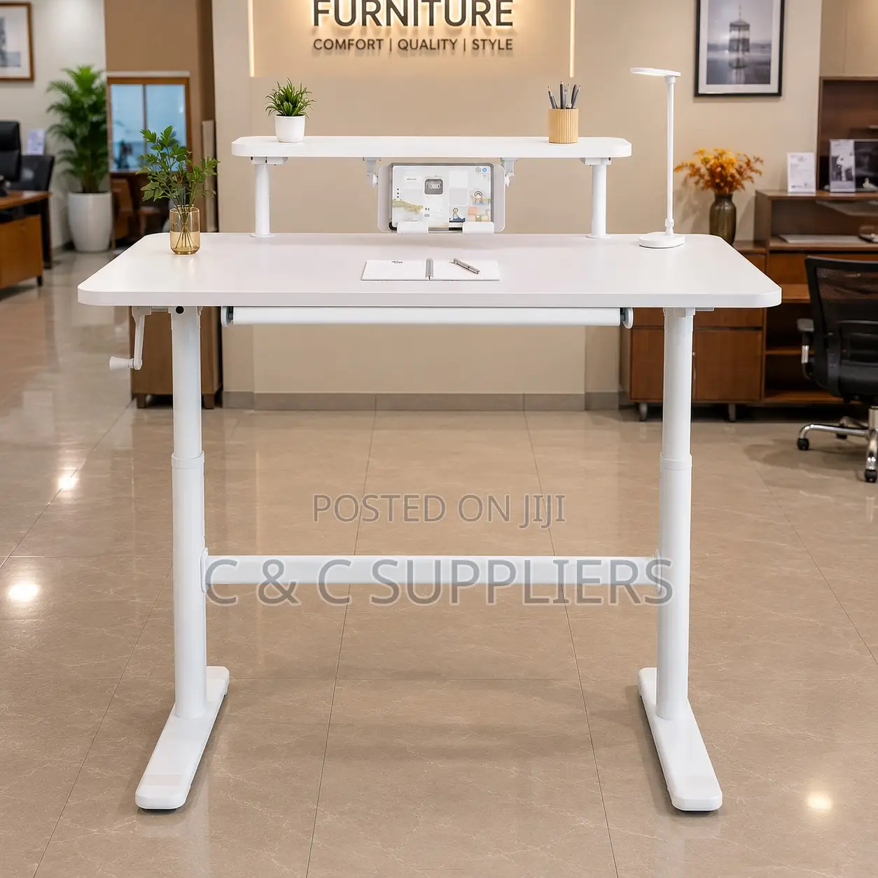 Imported Manual Adjustable Study Desk
