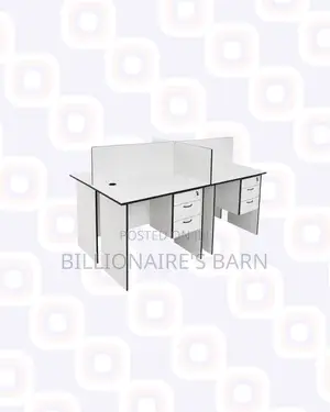 Practical 1.2m Four-Partition Bullpen Desk for Workplace Organisation