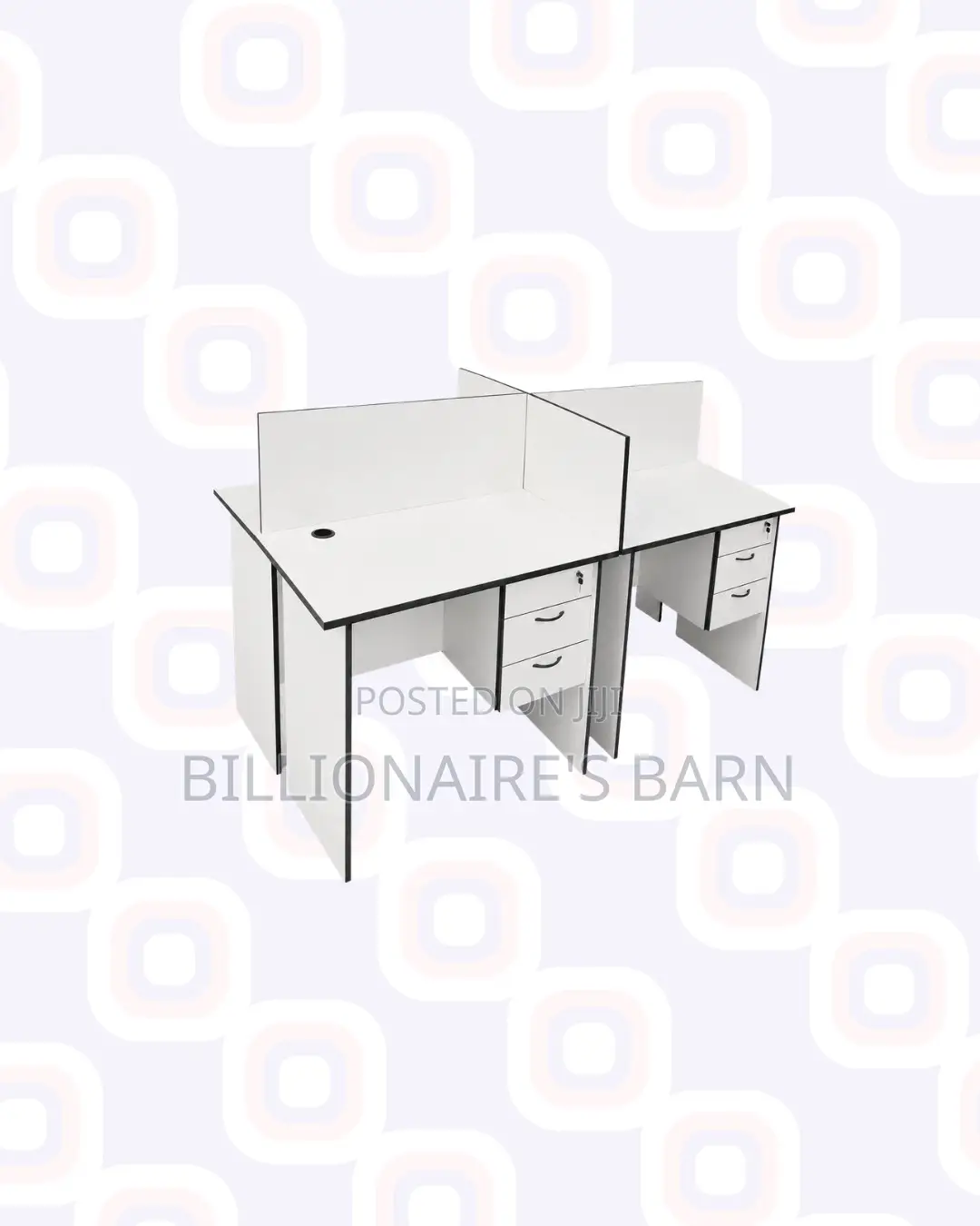 Practical 1.2m Four-Partition Bullpen Desk for Workplace Organisation