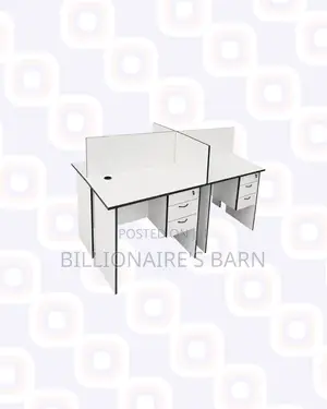 Practical 1.2m Four-Partition Bullpen Desk for Workplace Organisation