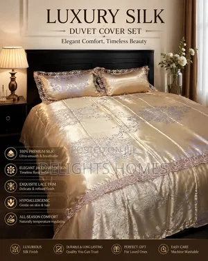 6*7 Silk Duvet Cover Sets -Sky