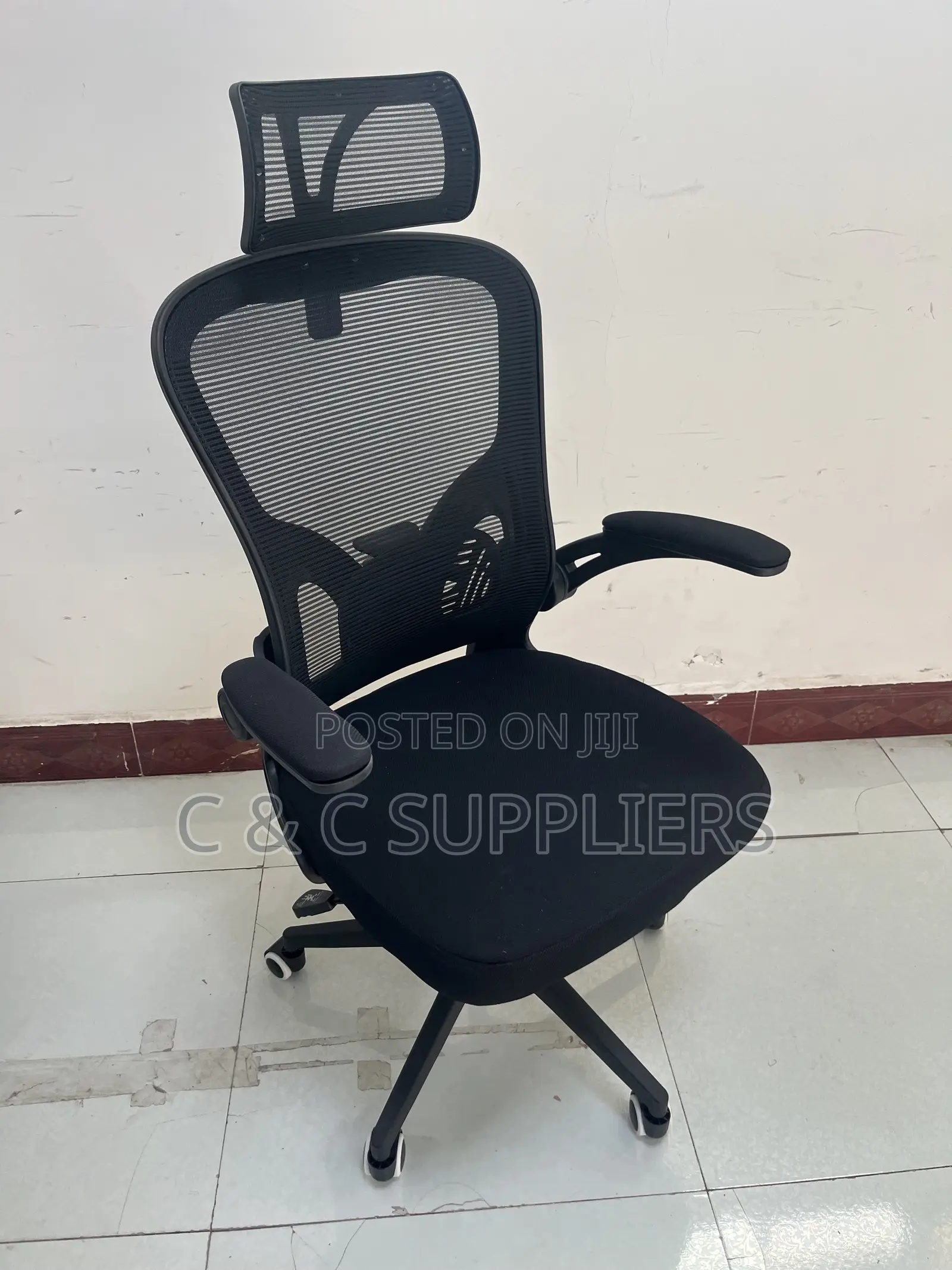 Swivel Ergonomic Black Mesh Seat