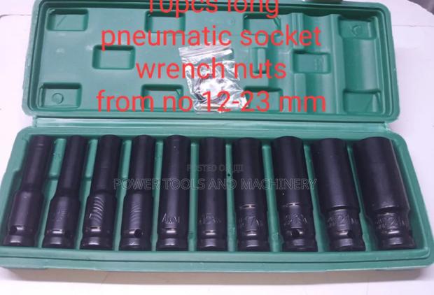10pcs Long Pneumatic Socket Wrench Nuts
From No 12-23 Mm