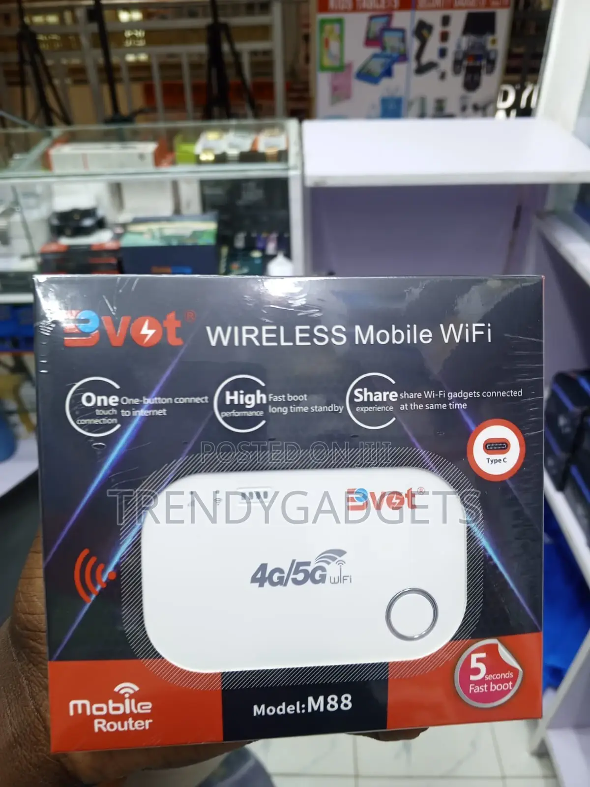 Bvot M88 Pocket Wifi Router With Fast 5 Second Boot