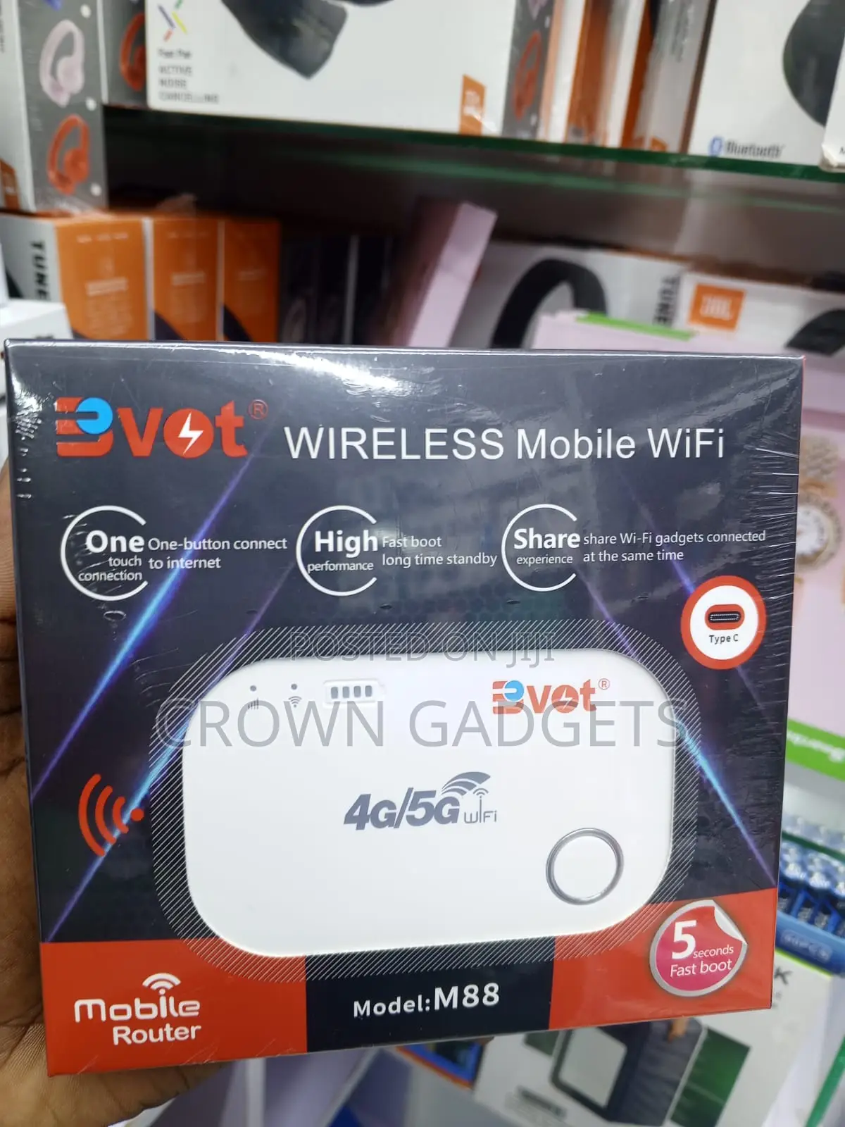 Bvot M88 Pocket Wifi Router With Fast 5 Second Boot