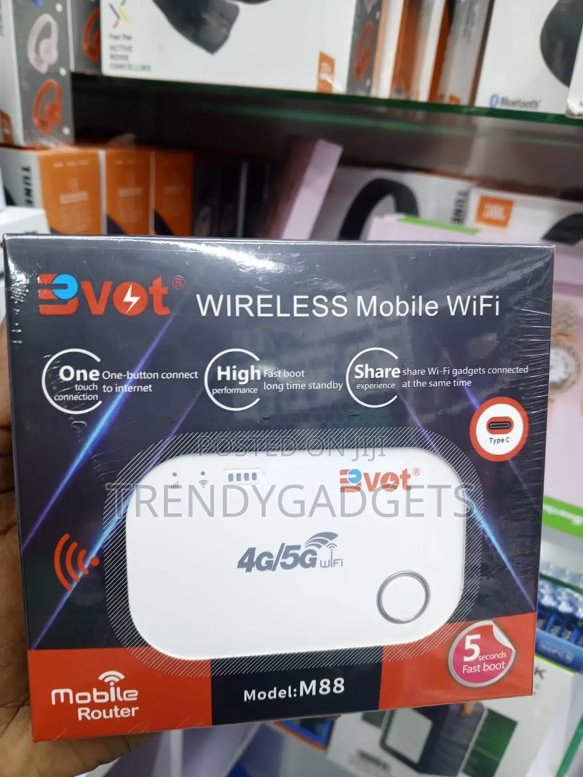 Bvot M88 Pocket Wifi Router With Fast 5 Second Boot