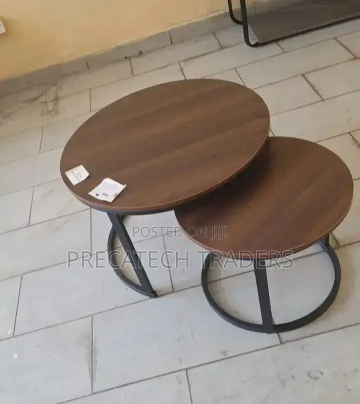 2 in 1 Nesting Coffee Table With Metal Frame