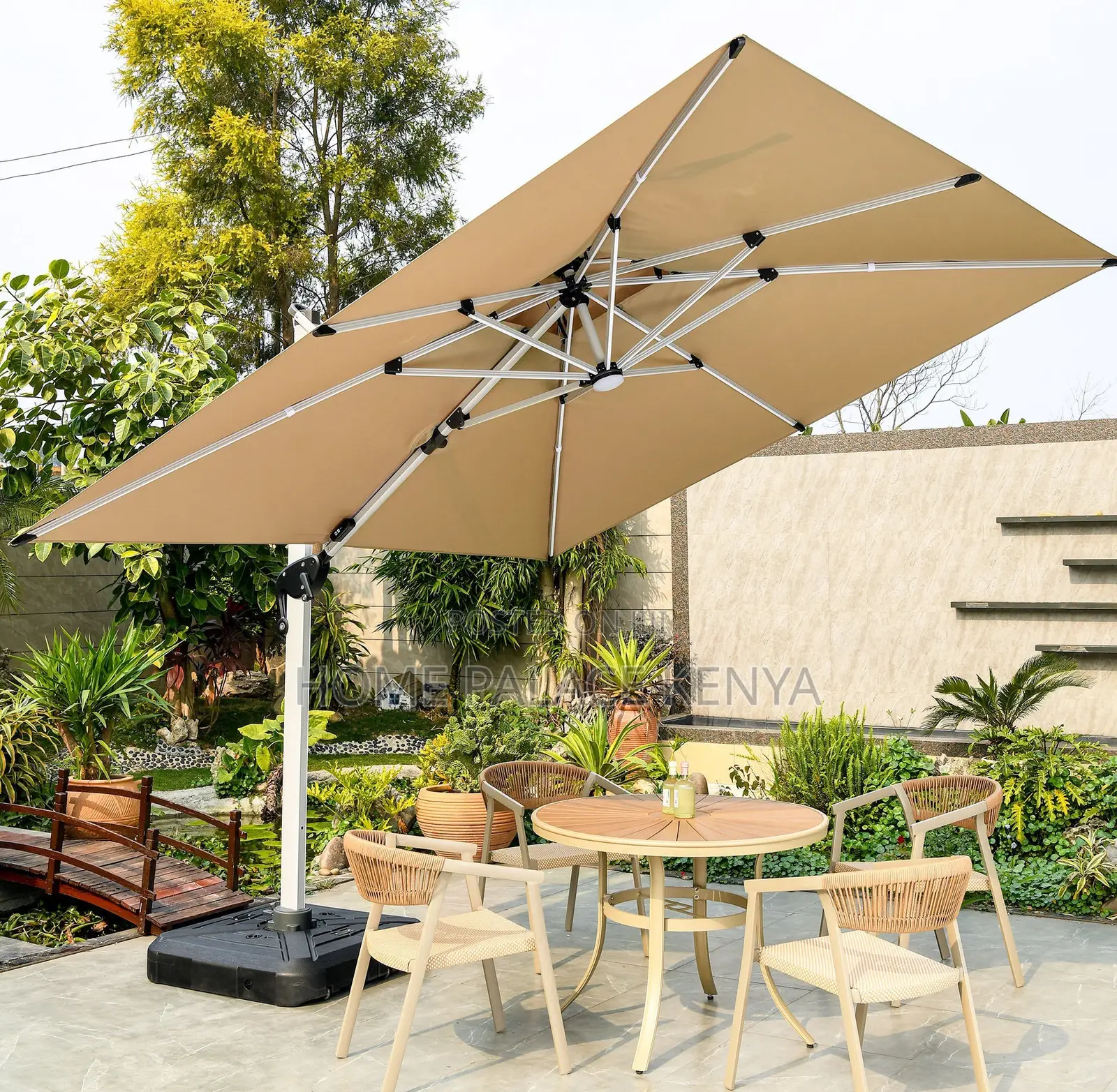 Garden Umbrella; Doppler Jack Aluminium Cafe Parasol