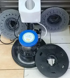 Commercial Floor Scrubber Machine With Brushes and Pad 