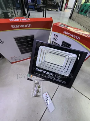 Complete Kit: Starworth 200w Solar Flood Light + Remote Panel