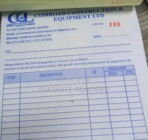 Bulky A5 Receipt Book Printing