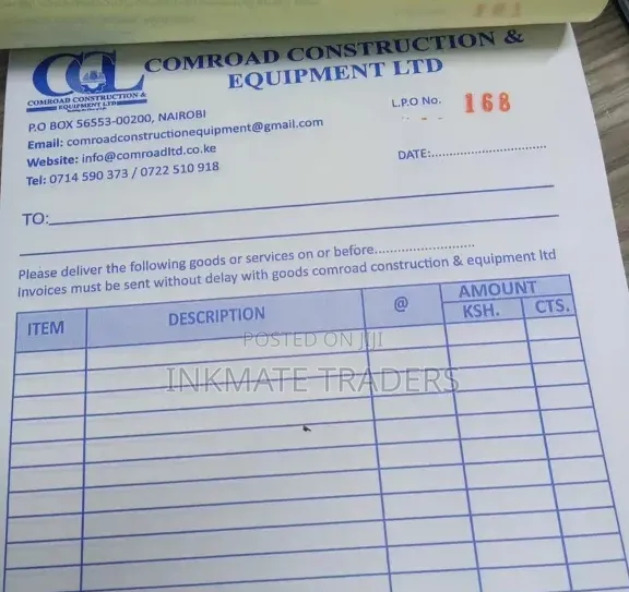 Bulky A5 Receipt Book Printing