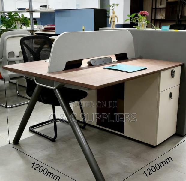 2-People Modern Design Office Staff Desk - thumbnail 5