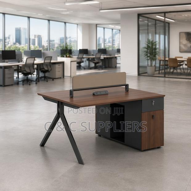 2-People Modern Design Office Staff Desk - thumbnail 6