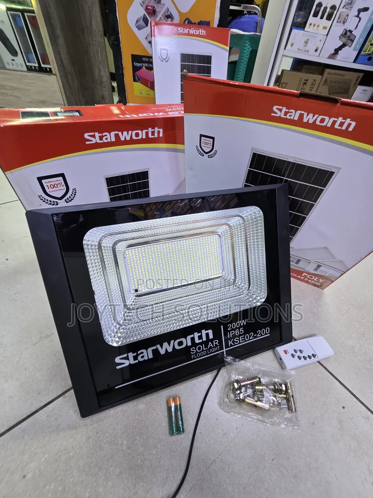 100% Original Starworth 200w Waterproof Solar Flood Light
