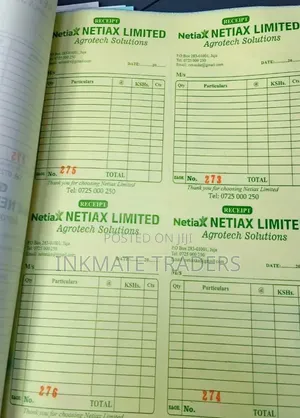 Bulky Top Notch A4 Receipt Book Printing