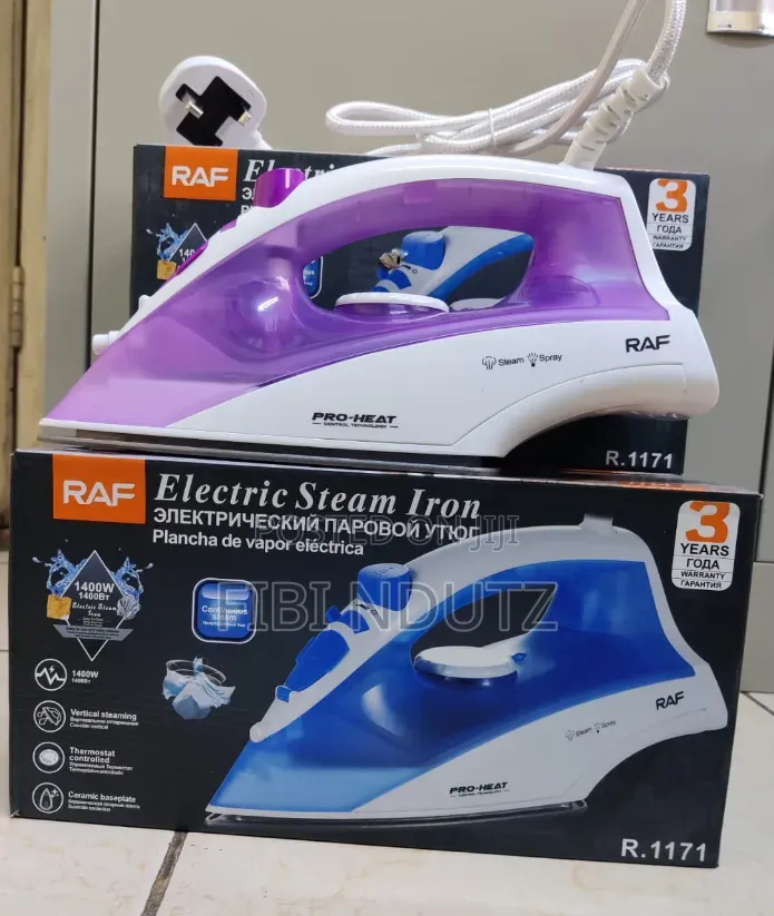 Raf Steam Iron 1400w With Ceramic Baseplate
