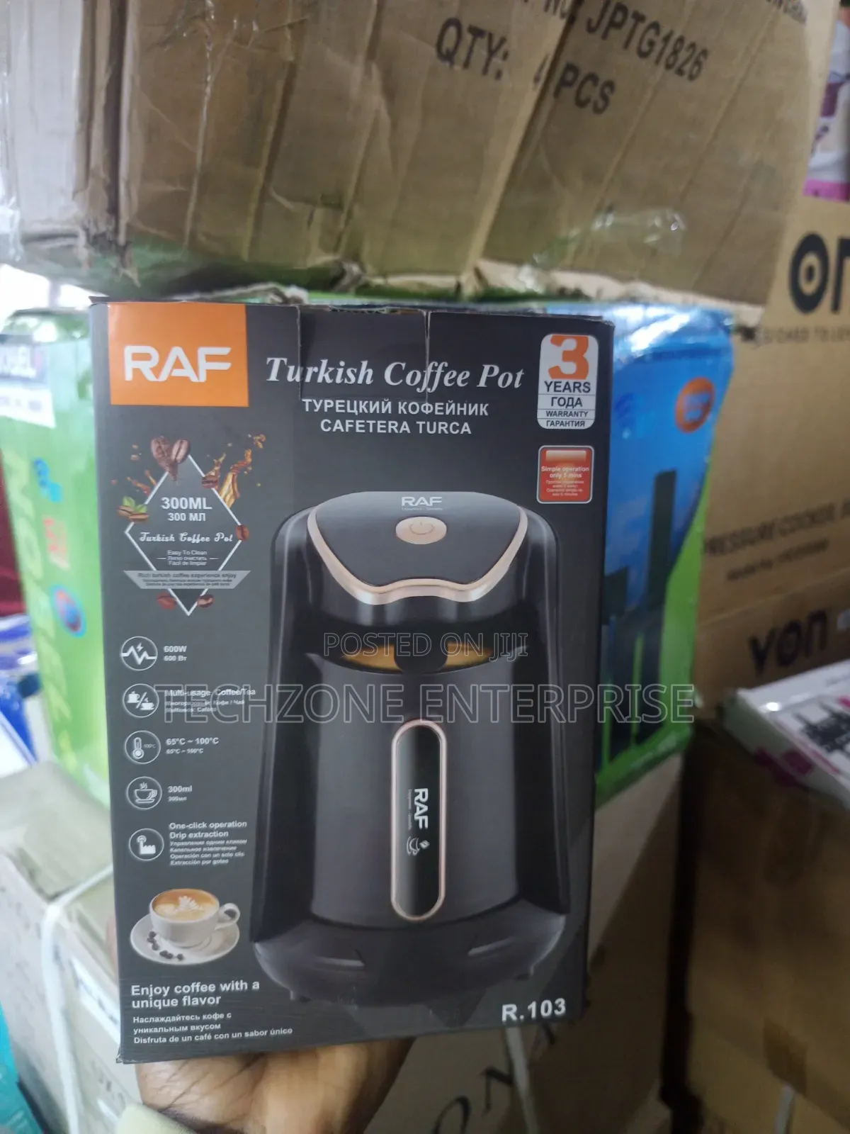 *Raf Coffee Maker With 300ml 