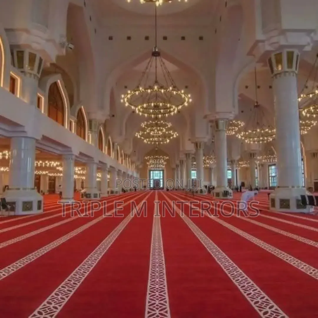 12mm High-End Mosque Carpets for Masjids, Madrasas Prayer Rooms