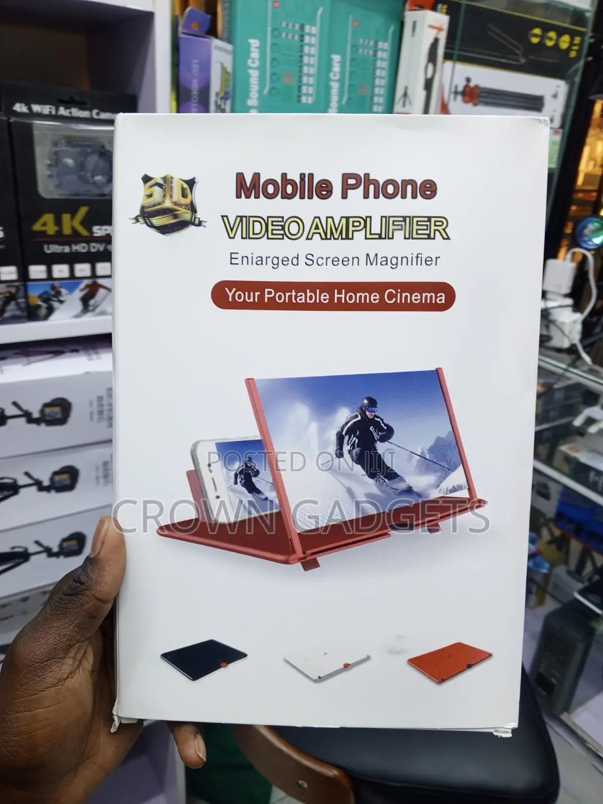 Portable Phone Video Amplifier 9 to 12 Inch Screen Magnifier
