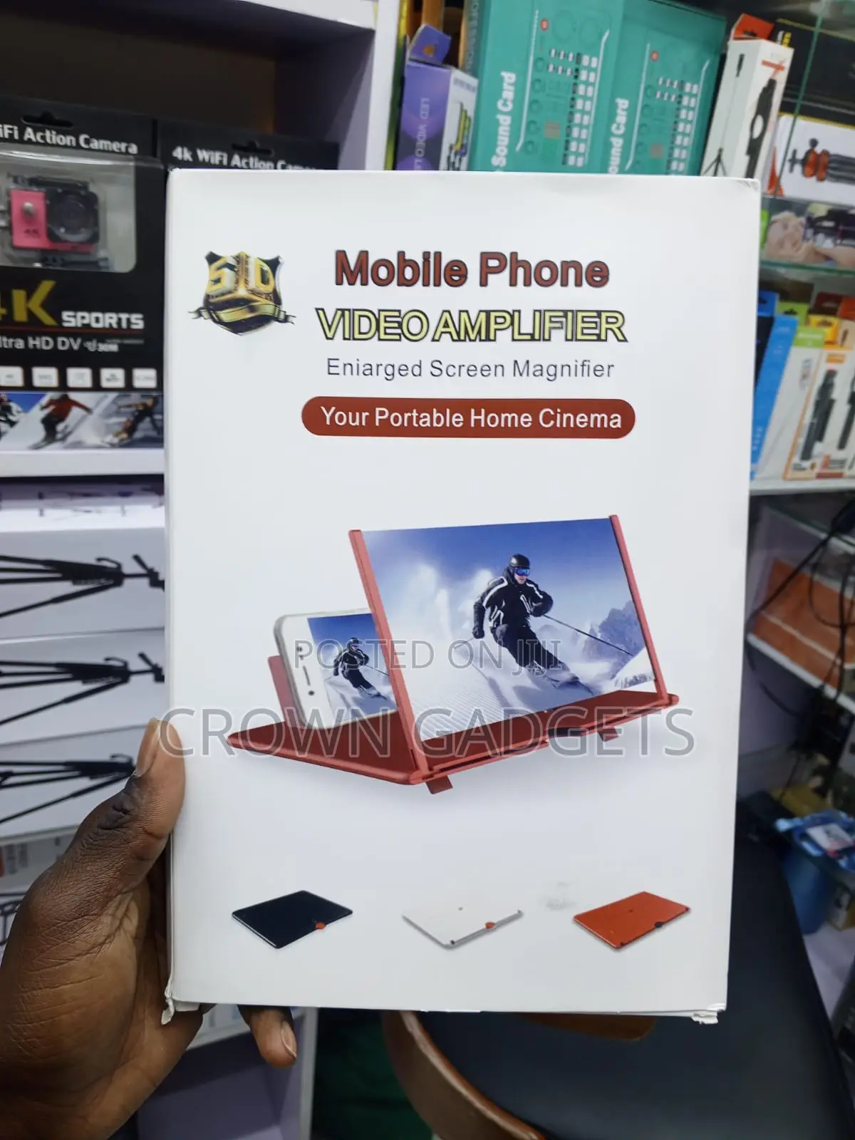 Portable Phone Video Amplifier 9 to 12 Inch Screen Magnifier