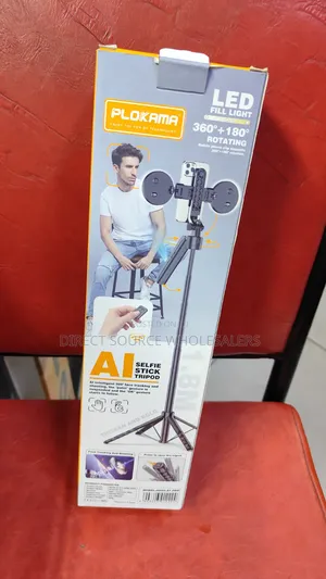 Plokama 3-in-1 Smart Ai Face Tracking Tripod Selfie Stick Stand-1.8m