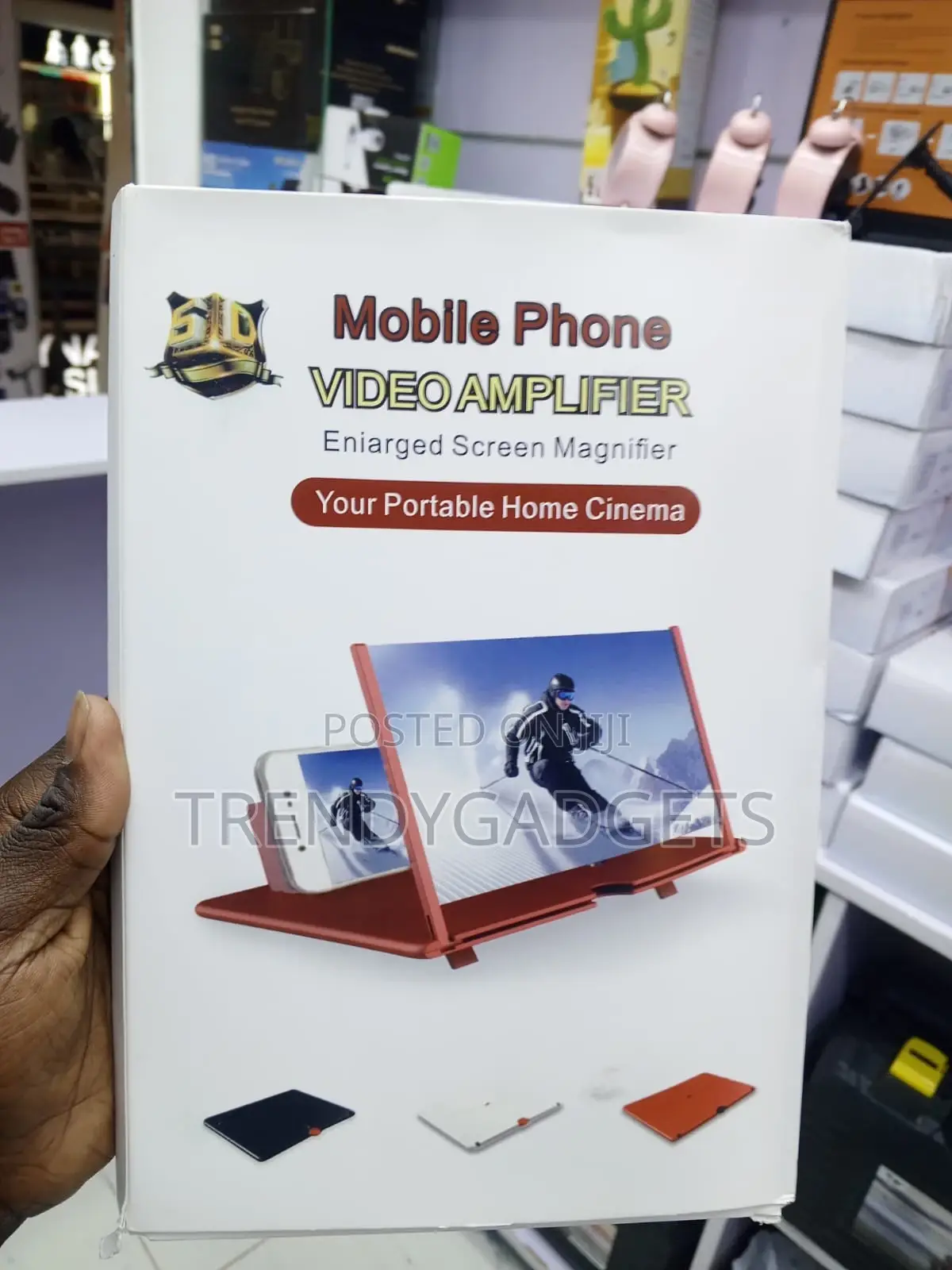 Portable Mobile Phone Cinema Screen Enlarger With Stand