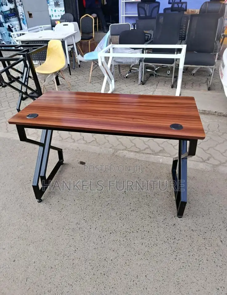 Heavy-Duty Metallic Computer Desk