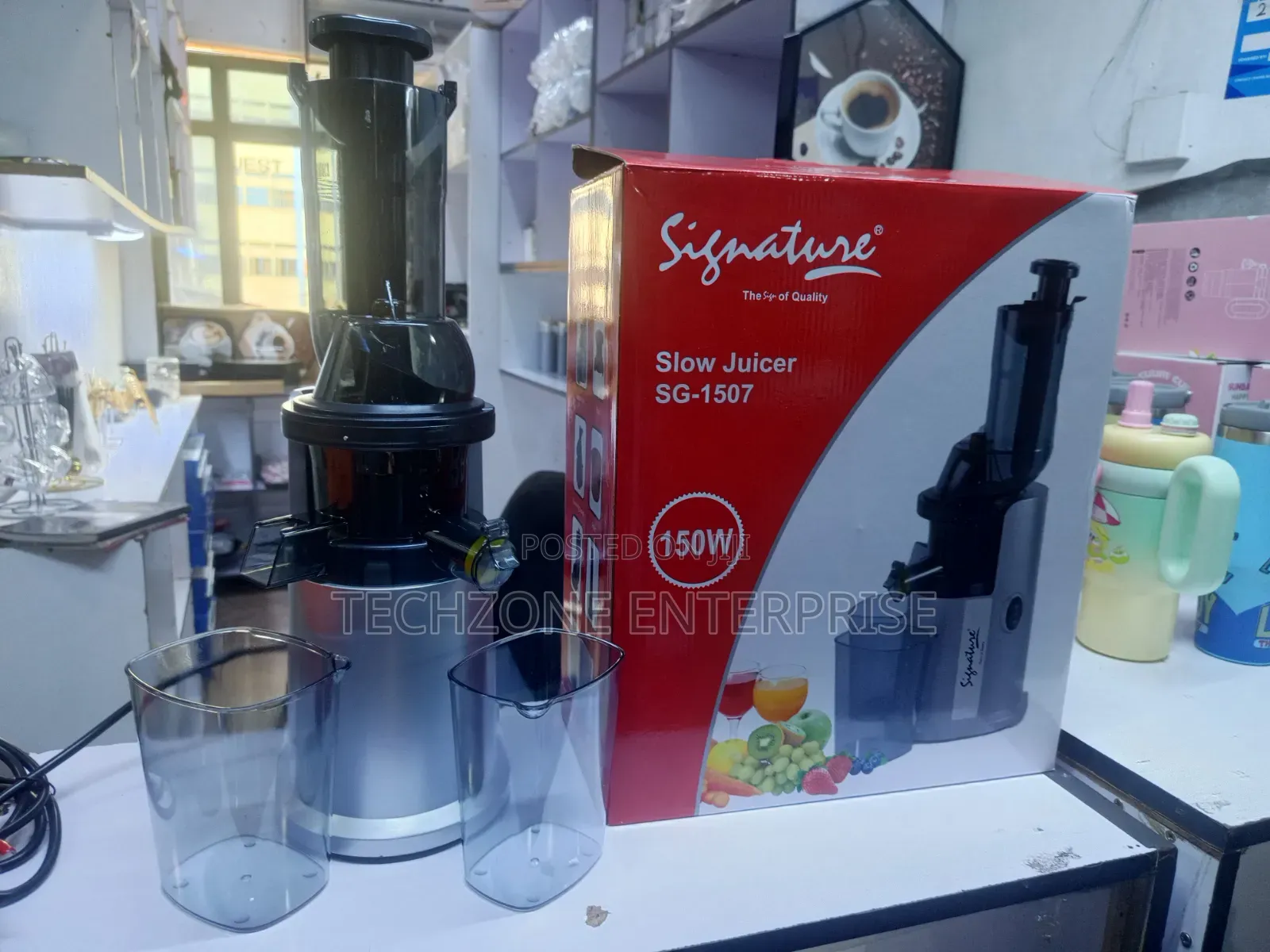Signature Sg-1507 Slow Juicer – Cold Press Masticating Juicer 