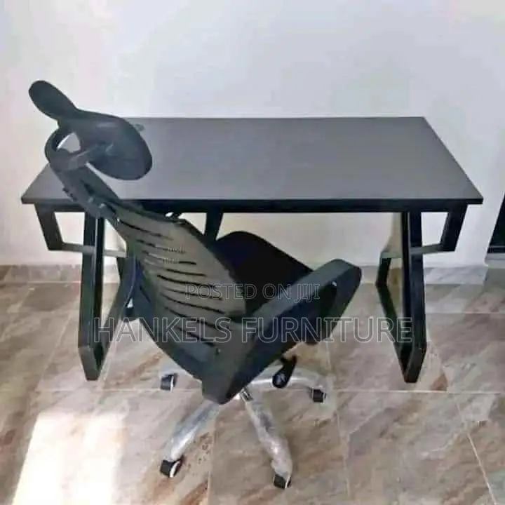 Premium Metallic Study Desk