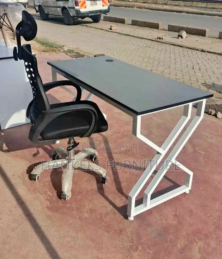 Premium Metallic Study Desk