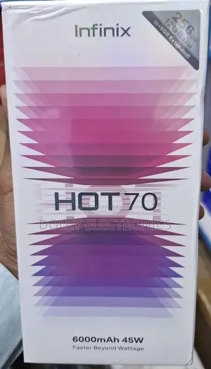 New Infinix Hot 70 128 GB Black