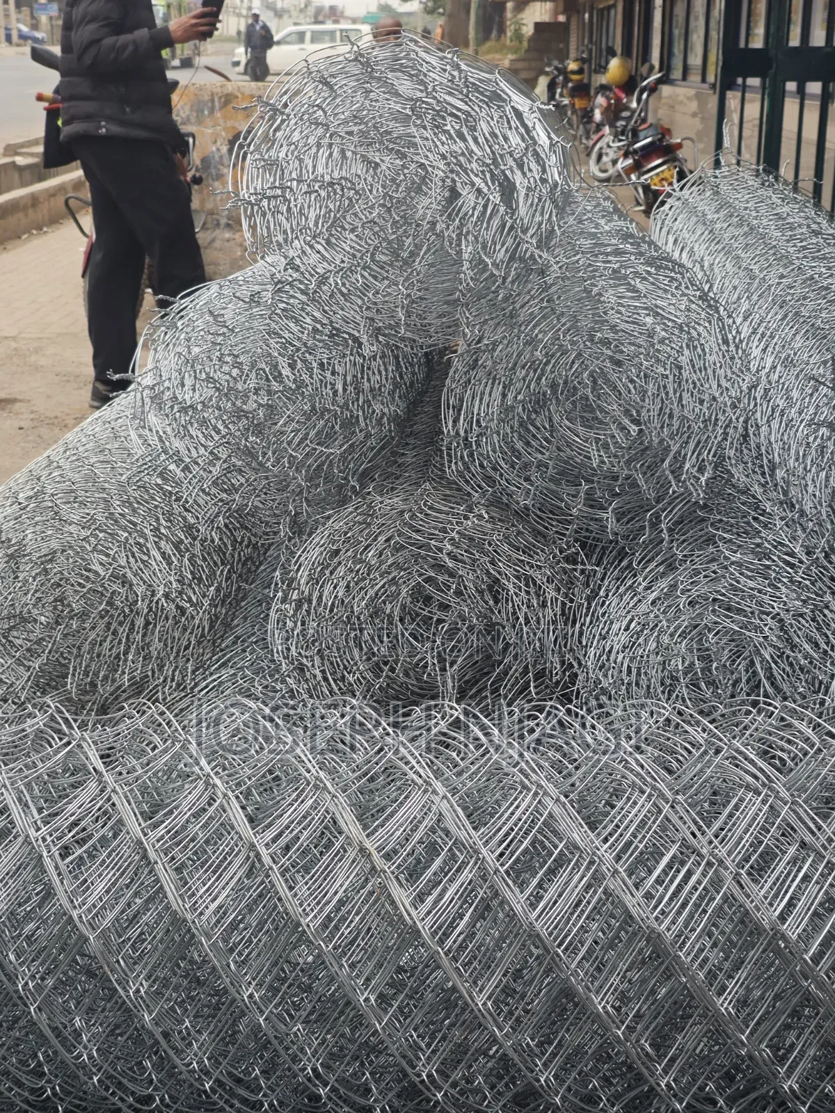 Galvanized Chain-Link Fencing.