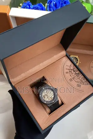 Automatic Open-Worked Skeleton Dial Hublot for Gents