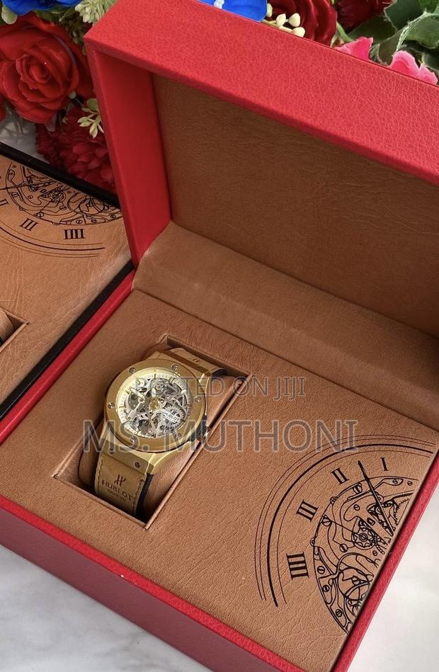 Automatic Open-Worked Skeleton Dial Hublot for Gents - thumbnail 6