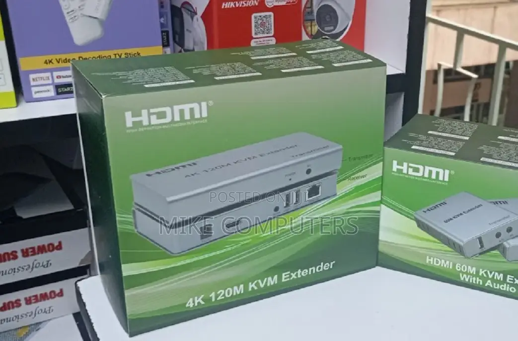 Hdmi KVM Extender Up to 120m,Kvm Ip Extender Rj45 Network Single Cat5e
