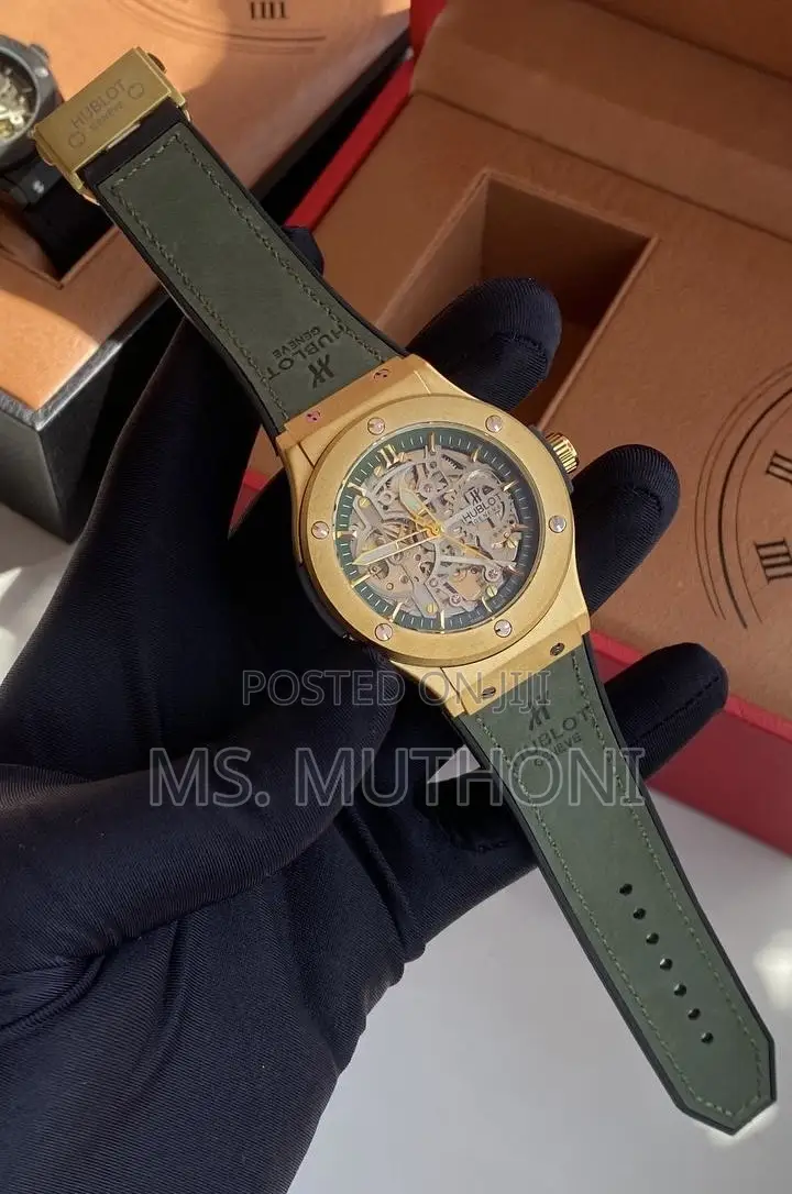Automatic Men’S Iconic Open Back Hublot Wrist Watch
