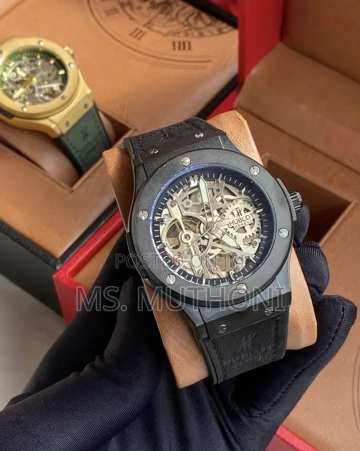 Automatic Men’S Iconic Open Back Hublot Wrist Watch