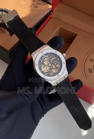 Automatic Men’S Iconic Open Back Hublot Wrist Watch