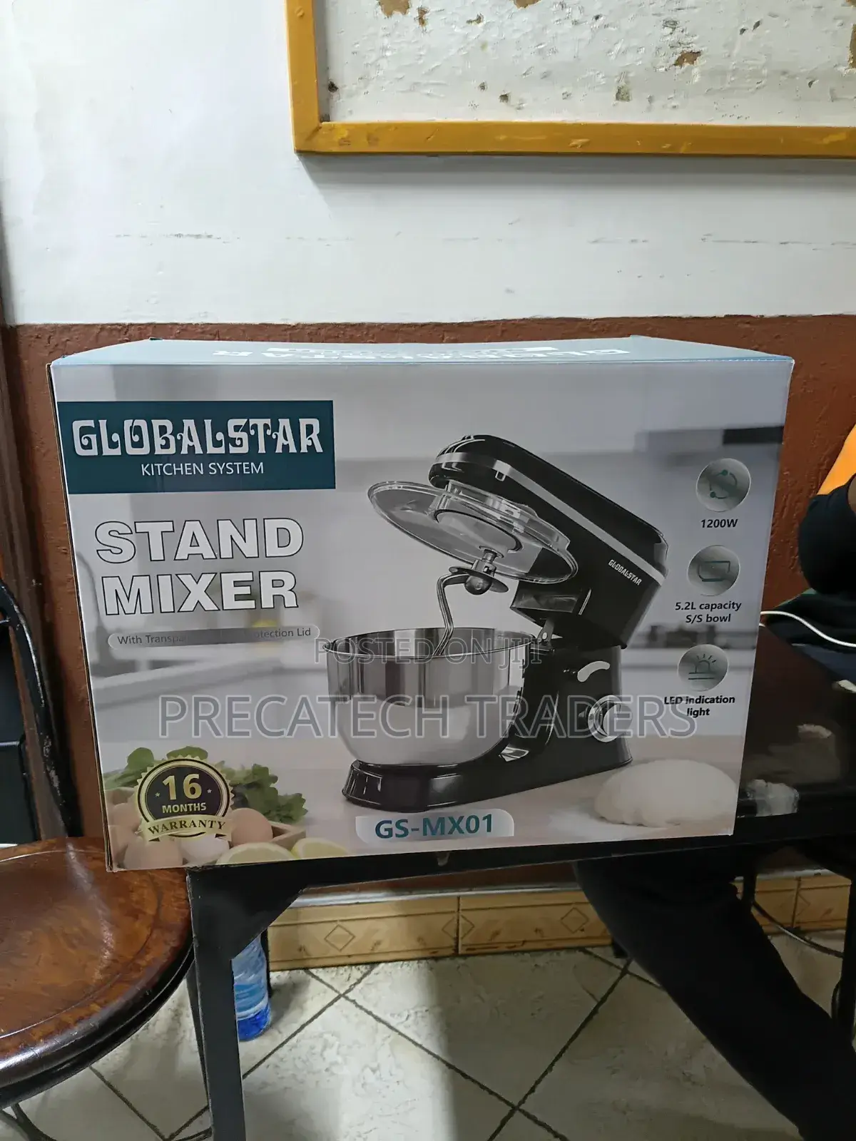 5.2ltrs Global Star Kitchen Stand Mixer
