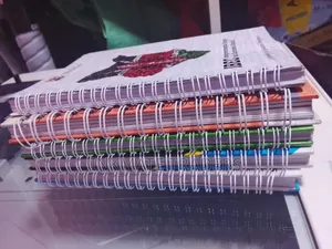 Emage of Kenya Flag Spiral Book Printing Available