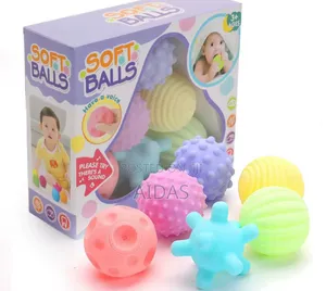 Six PCS Colorful Soft Balls