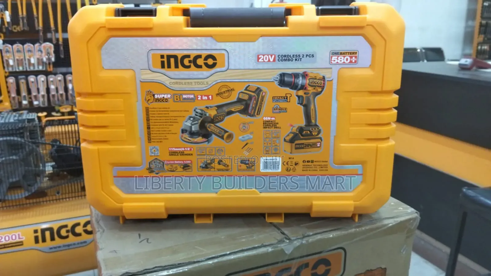 2 in 1 Ingco Combo Kit