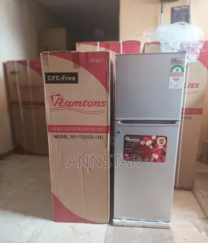 Ramtons , 2 Door Direct Cool Fridge, 128 Litres - Silver