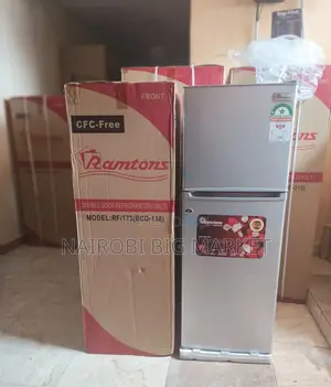 Ramtons , 2 Door Direct Cool Fridge, 128 Litres - Silver
